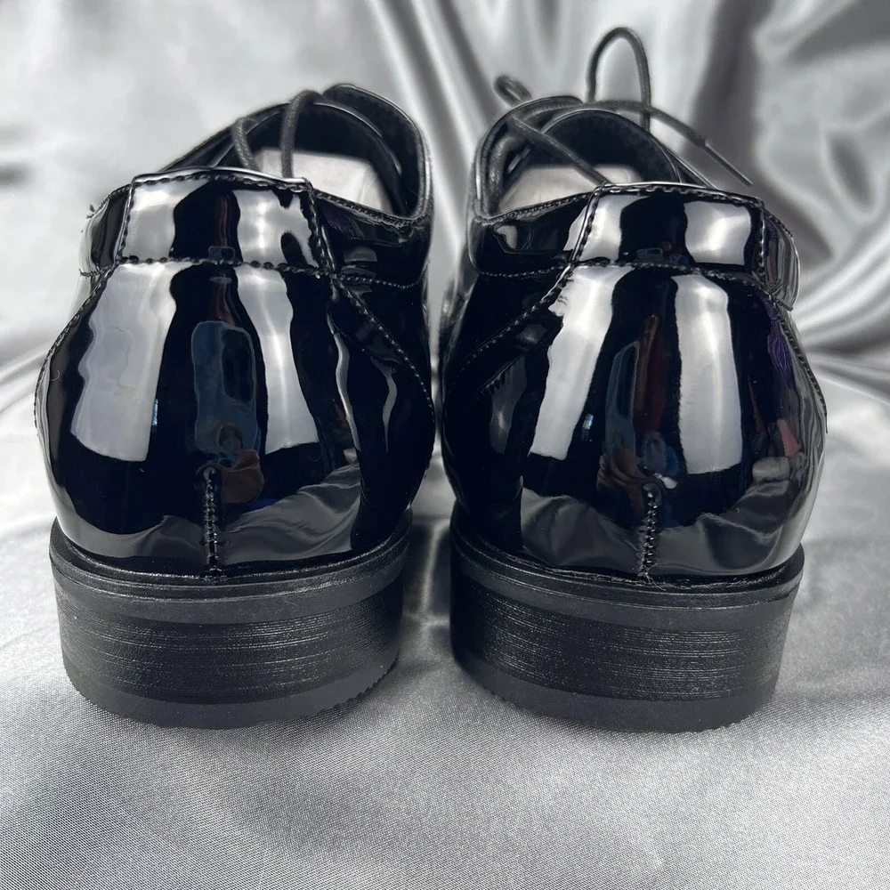 Stacy Adams Mens 9 Wide Gala Tuxedo Shoes Black Patent Leather 24998-004 Wedding